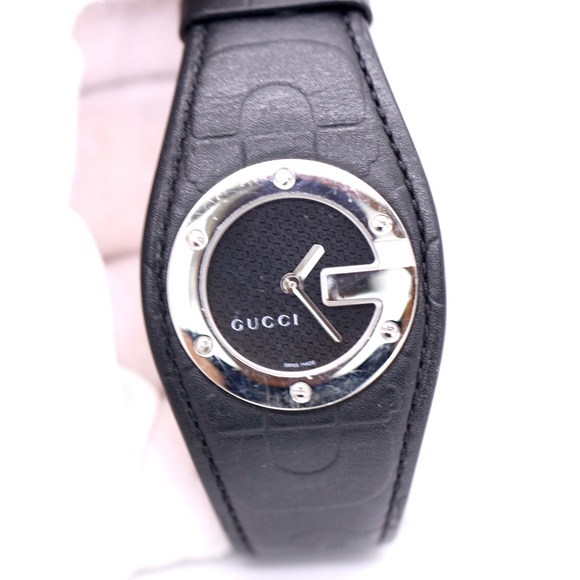 Gucci Black Watch Leather Monogram - Picture 9 of 10